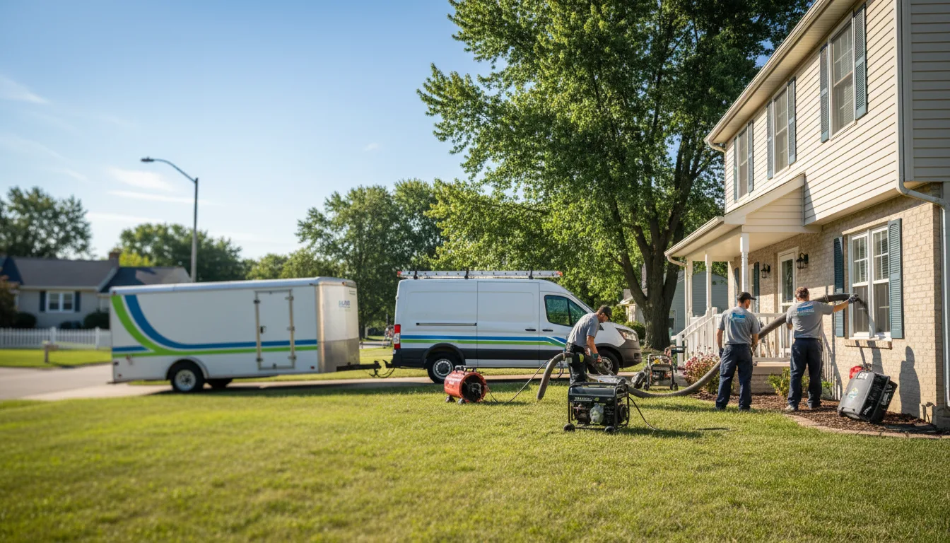 Flooded Basement Restoration And Cleanup With Repair in Westland, MI near me